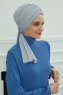 Amy - Ljusgrå Bomull Turban
