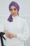 Amy - Violet Bomull Turban