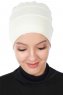 Stella - Creme Bomull Turban