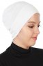 Stella - Vit Bomull Turban