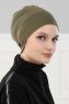Stella - Khaki Bomull Turban