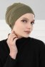 Stella - Khaki Bomull Turban