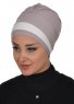 Elsa - Taupe & Creme Bomull Turban
