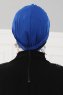 Elsa - Blå & Svart Bomull Turban