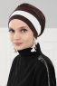 Elsa - Brun & Creme Bomull Turban