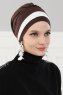Elsa - Brun & Creme Bomull Turban