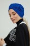 Laura - Blå Bomull Turban