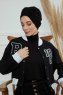 Laura - Svart Bomull Turban