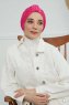 Laura - Fuchsia Bomull Turban