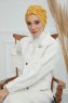 Laura - Senapsgul Bomull Turban