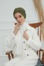 Laura - Khaki Bomull Turban