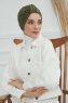 Laura - Khaki Bomull Turban