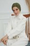 Laura - Khaki Bomull Turban