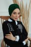Laura - Mörkgrön Bomull Turban
