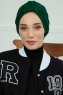 Laura - Mörkgrön Bomull Turban