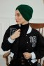 Laura - Mörkgrön Bomull Turban