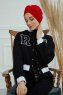 Laura - Röd Bomull Turban