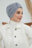 Laura - Ljusgrå Bomull Turban