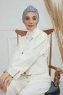 Laura - Ljusgrå Bomull Turban