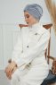 Laura - Ljusgrå Bomull Turban