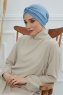 Astrid - Sky Blue Bomull Turban