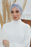 Astrid - Ljusgrå Bomull Turban