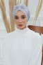 Agnes - Ljusgrå Bomull Turban