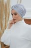 Agnes - Ljusgrå Bomull Turban