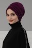 Wilma - Lila Bomull Turban - Ayse Turban