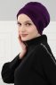Linda - Lila Bomull Turban - Ayse Turban