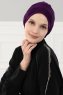 Linda - Lila Bomull Turban - Ayse Turban