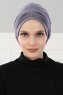 Linda - Grå Bomull Turban - Ayse Turban