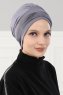 Linda - Grå Bomull Turban - Ayse Turban