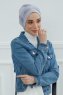 Linda - Ljusgrå Bomull Turban