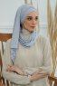 Rebecca - Ljusgrå Bomull Turban