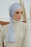 Rebecca - Ljusgrå Bomull Turban