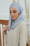Rebecca - Ljusgrå Bomull Turban