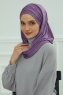 Rebecca - Violet Bomull Turban