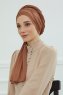 Rebecca - Caramel Bomull Turban
