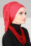 Isabella - Röd Bomull Turban - Ayse Turban