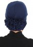 Elisabeth - Marinblå Bomull Turban
