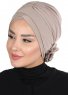Elisabeth - Taupe Bomull Turban