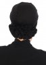 Elisabeth - Svart Bomull Turban