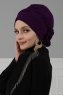 Elisabeth - Lila Bomull Turban