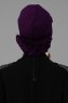 Elisabeth - Lila Bomull Turban