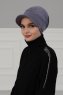 Sandra - Grå Bomull Turban - Ayse Turban