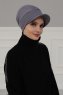 Sandra - Grå Bomull Turban - Ayse Turban