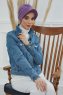 Sandra - Violet Bomull Turban