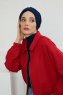 Ellie - Marinblå Bomull Turban