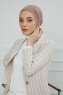 Ellie - Taupe Bomull Turban